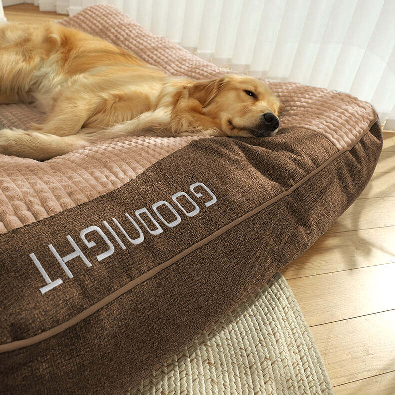 Lit Woof & Purr épais et résistant pour chien