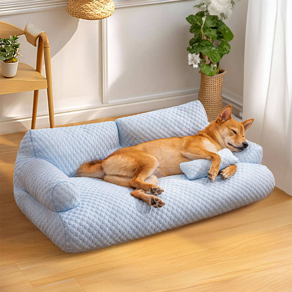 Canapé-lit Woof & Purr en soie de glace