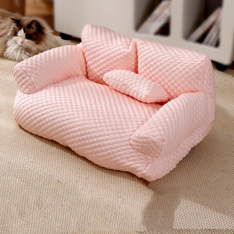 Canapé-lit Woof & Purr en soie de glace